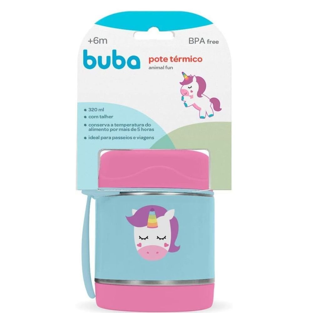 Pote Térmico Animal Fun Unicórnio - Buba | Buba | Ideiaria Brinquedos