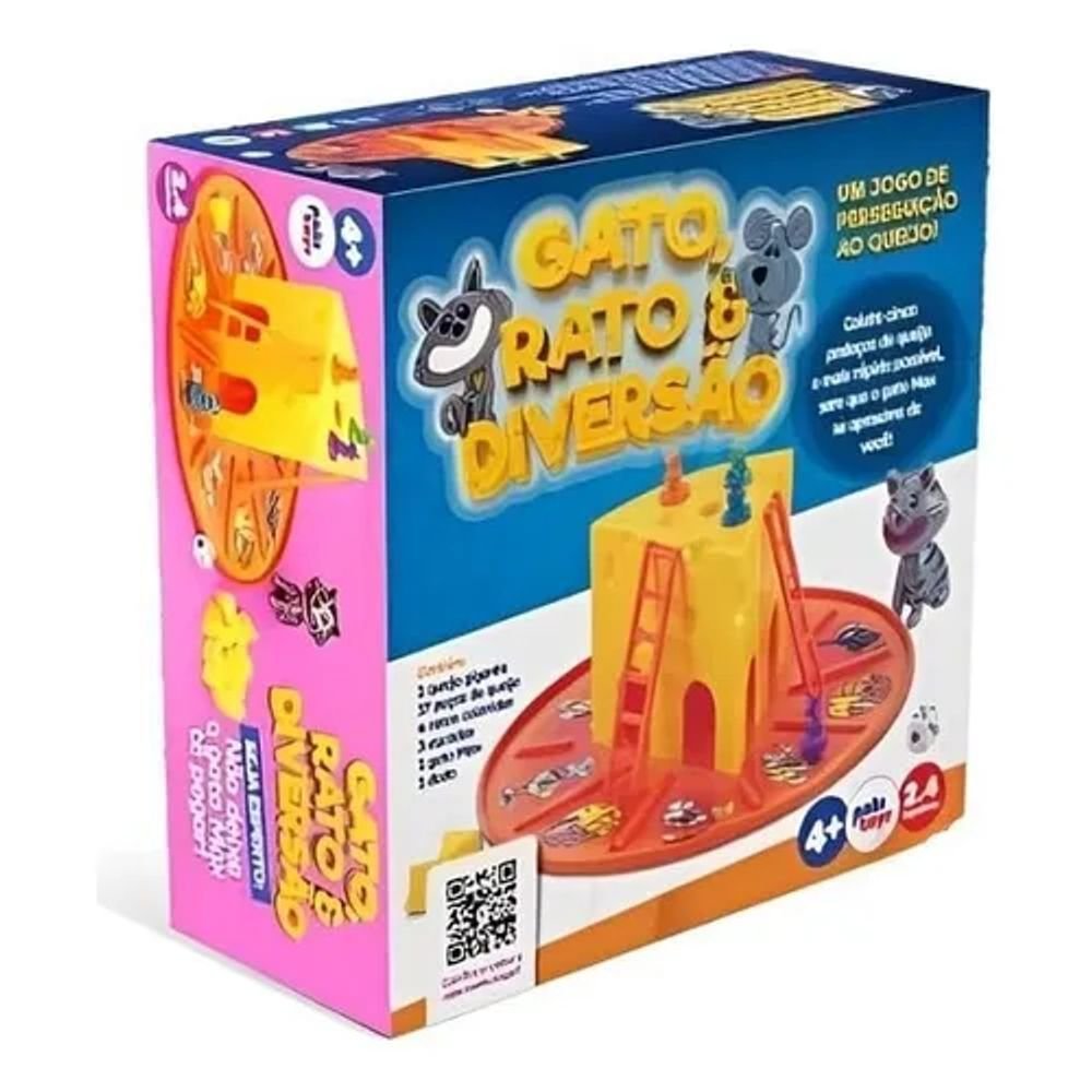 Jogo Gato , Rato e Diversão - Pakiplast | Pakiplast | Ideiaria Brinquedos