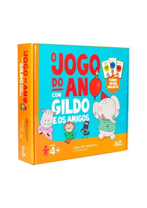 caixa do binquedo o jogo do ano com gildo e os amigos