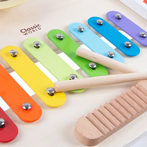 mesa musical sinfonia em madeira classic world para criancas a partir de 1 ano 6