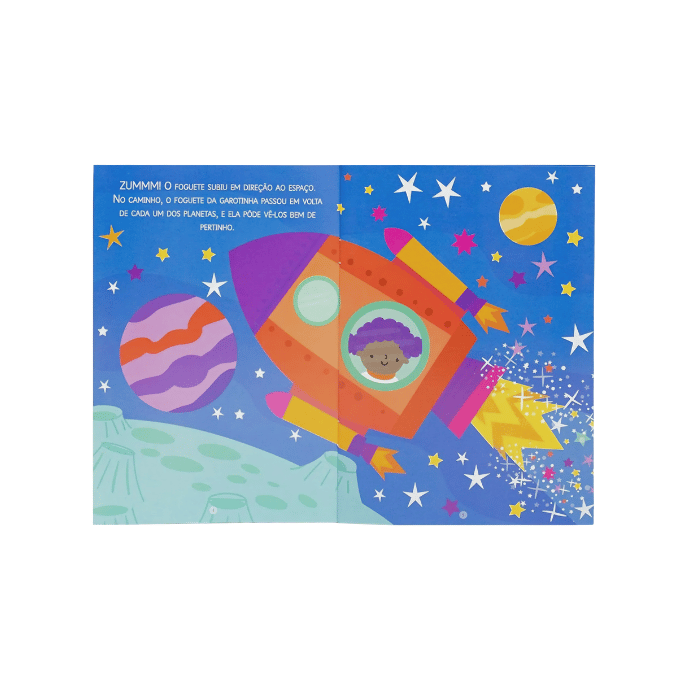 livro quebra cabeca animado espaco happy books d3